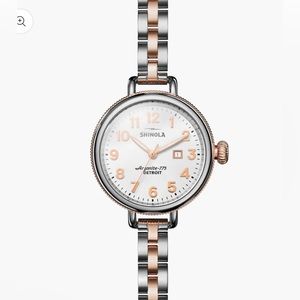 Shinola Birdy Watch Silver & Rose Gold Combo